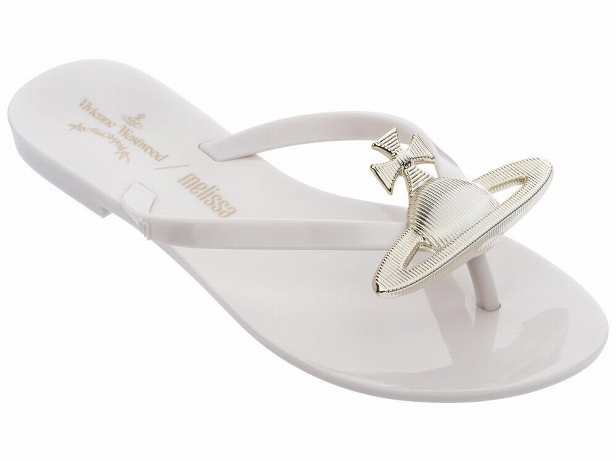 Chanclas Melissa Vivienne Westwood Harmonic Orb Mujer - Blancas - Argentina LRC-896504